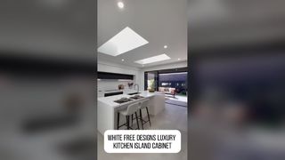 화이트 프리 디자인 럭셔리 주방 아일랜드