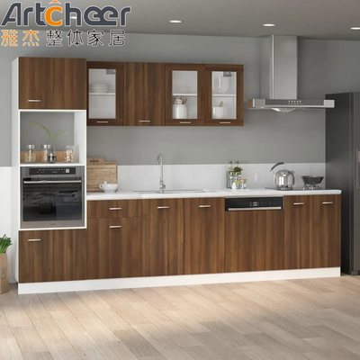 품질  Particle Board Kitchen Cabinets in Industrial Style with Artificial Quartz Countertop 공장