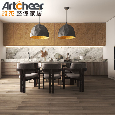 현대 디자인 스타일 PVC 및 MDF 주방 창고 캐비닛 세트 UV 메라민 마무리