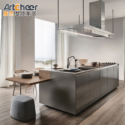 맞춤 Sintered 돌 대리석 매트 멜라민 어두운 회색 검은 색